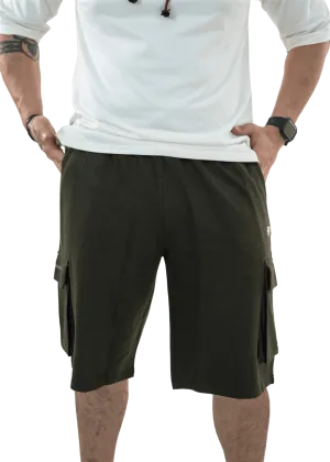 Olive Green Essential Cargo Shorts