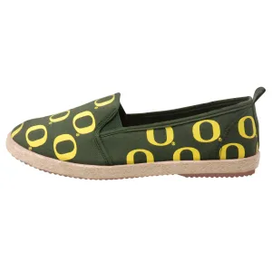 Oregon Ducks NCAA Womens Canvas Espadrille Shoes