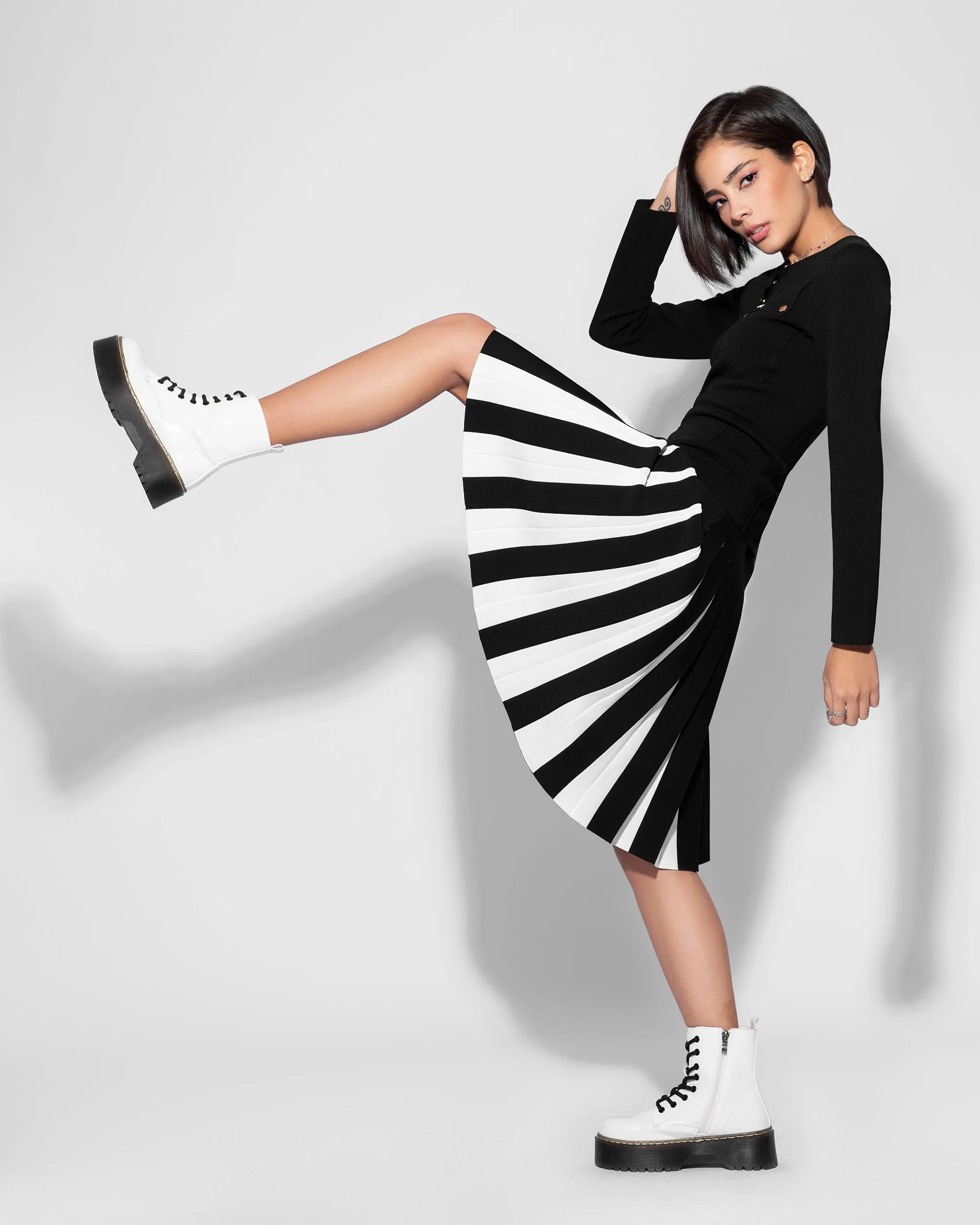 Pleated Wonder Piano Skirt