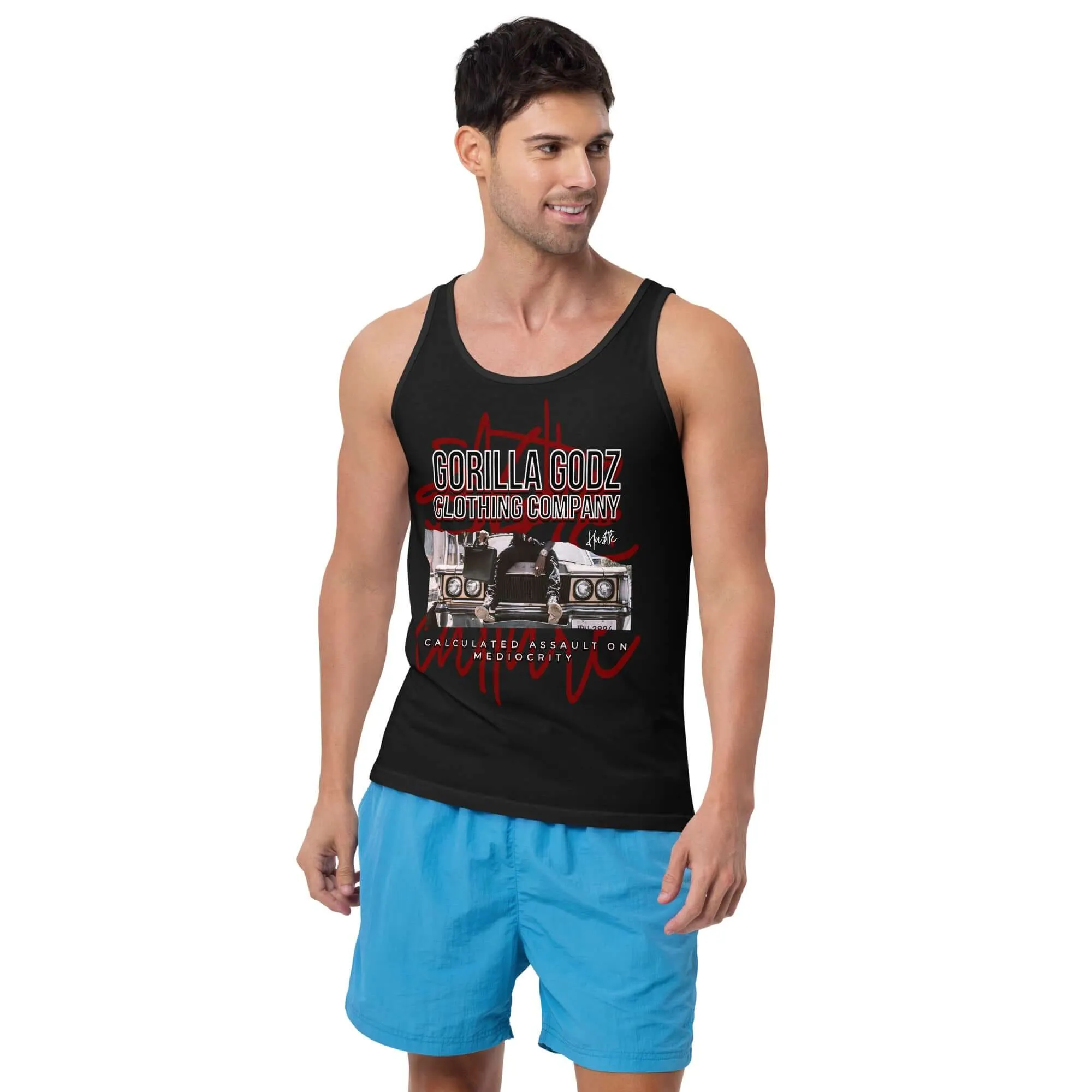 "Assault on Mediocrity" Unisex Tank Top (Color options available)