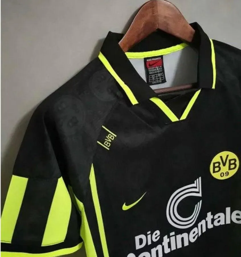 Retro Dortmund BVB 1996-1997 away retro soccer jersey