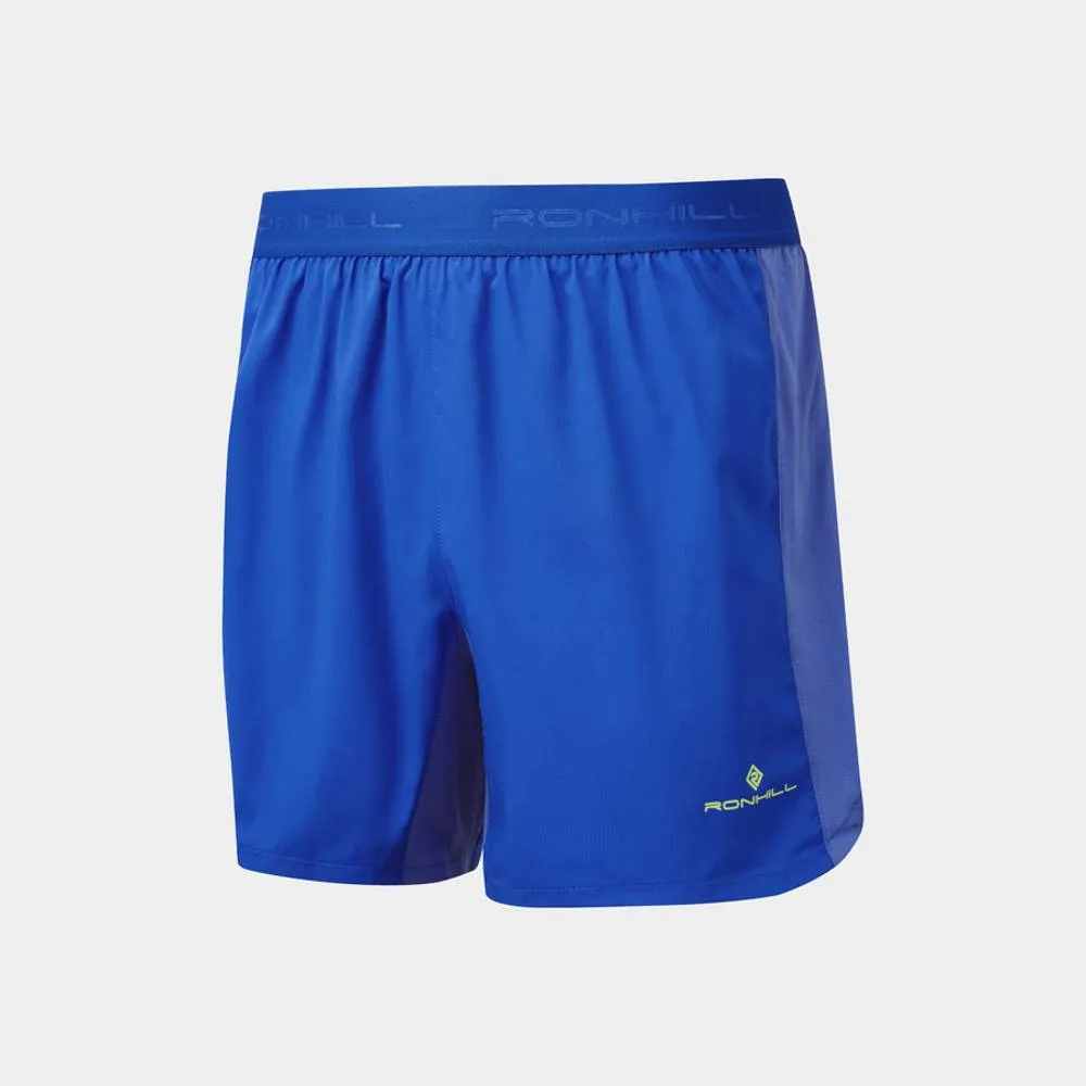 Ronhill Tech 5" Short (Mens) - Azurite/Citrus