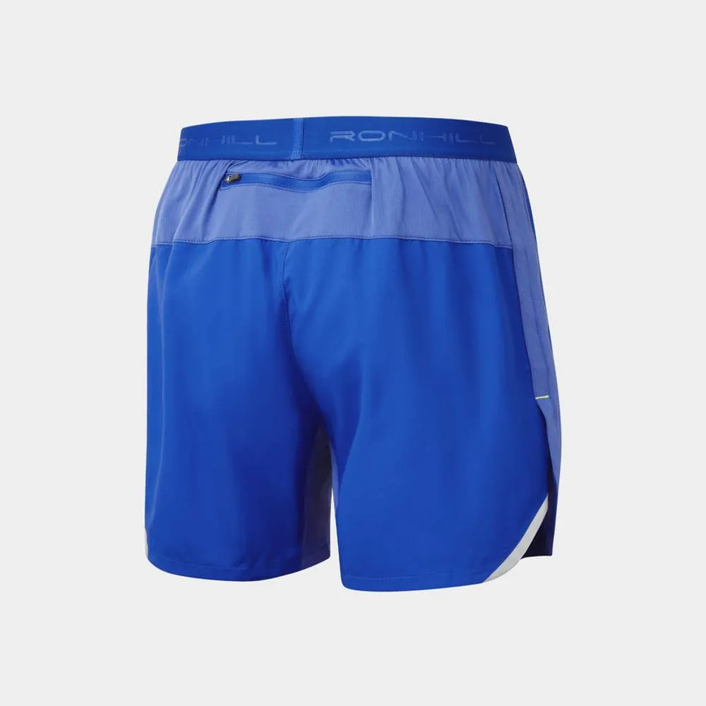 Ronhill Tech 5" Short (Mens) - Azurite/Citrus