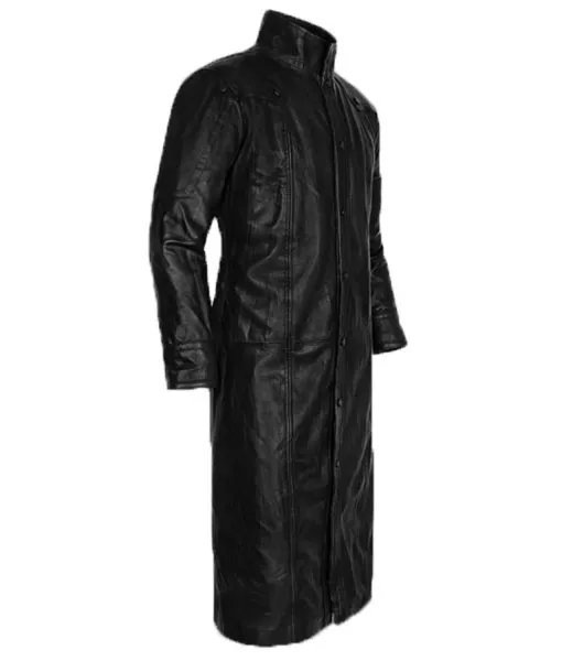 Samuel Jackson Leather Trench Coat