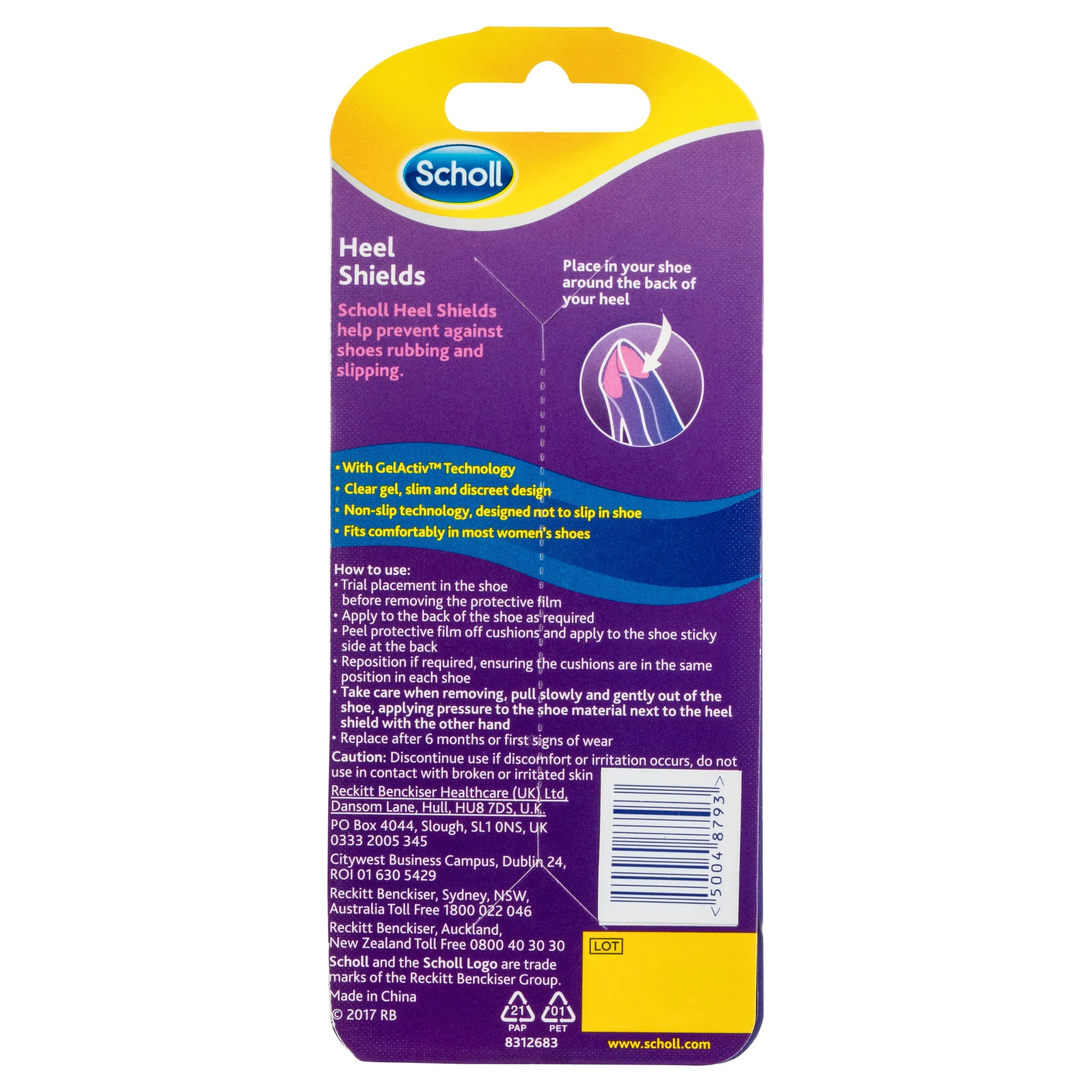 Scholl Party Feet Inserts Heel Shields