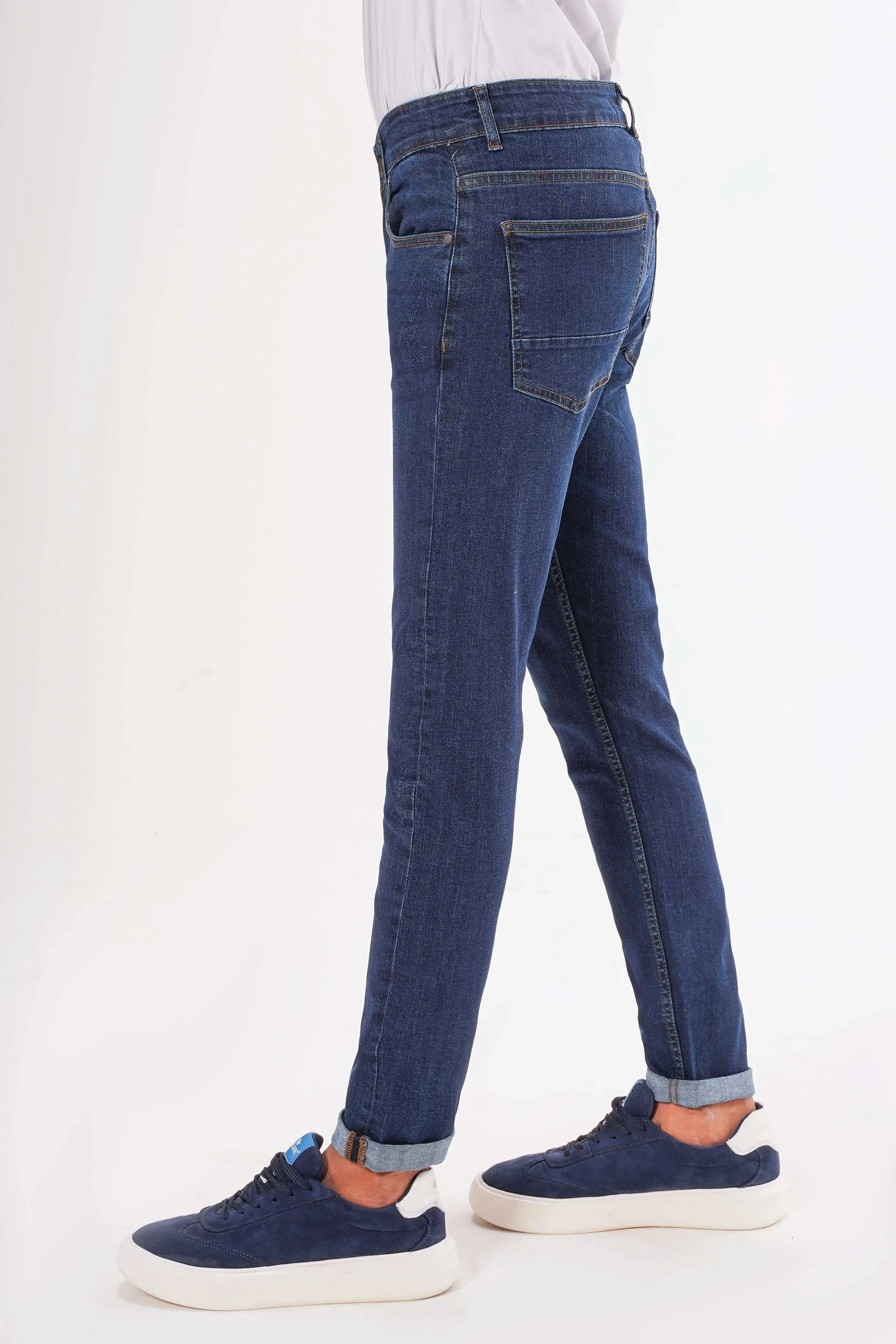 SLIM LEG JEAN DARK BLUE