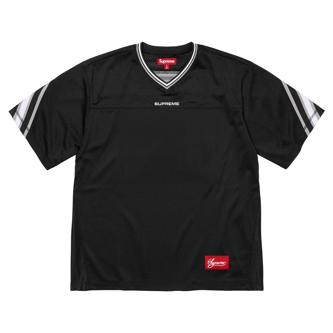 Supreme Jacquard Rib Football Jersey 'Black'