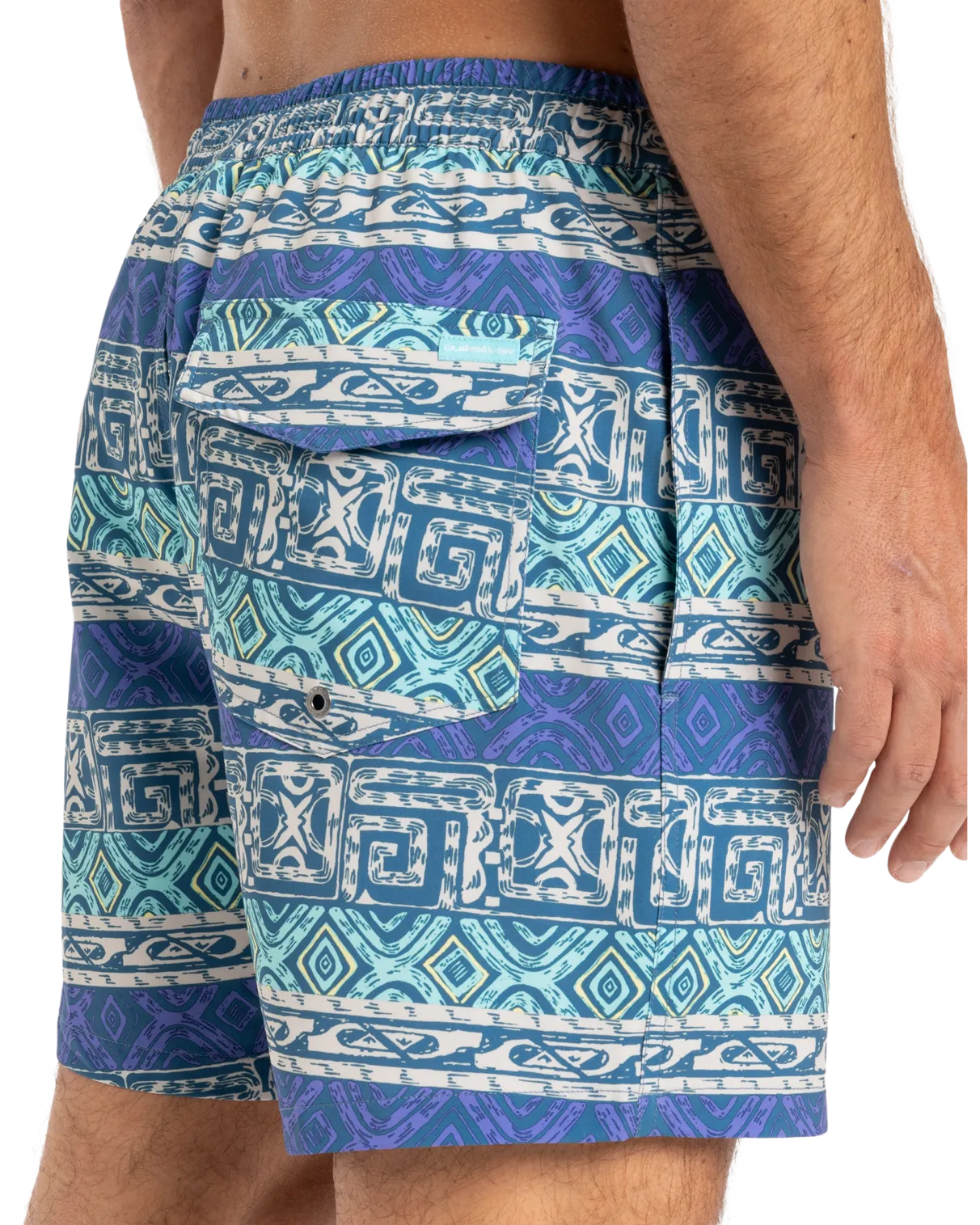 Surfsilk Straight Volley Shorts in Global Heat Dusted Peri