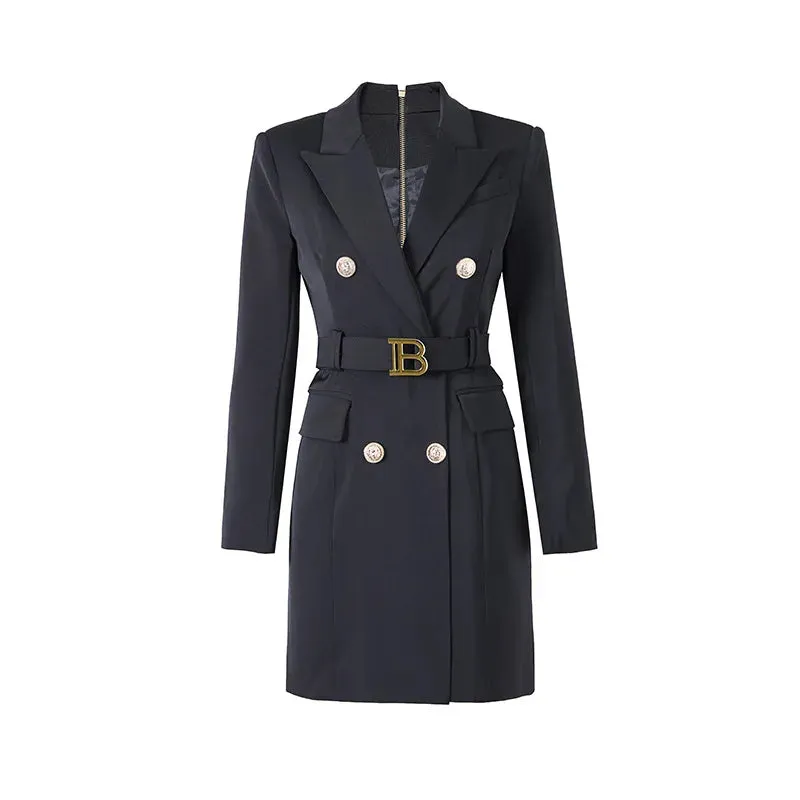 Trend4us Chic Belted Trench Coat