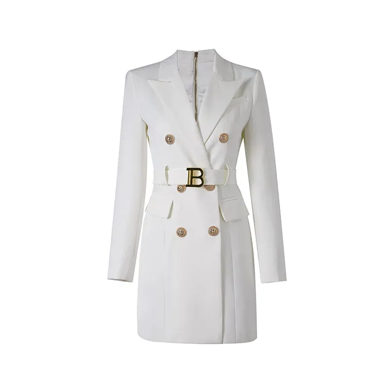 Trend4us Chic Belted Trench Coat