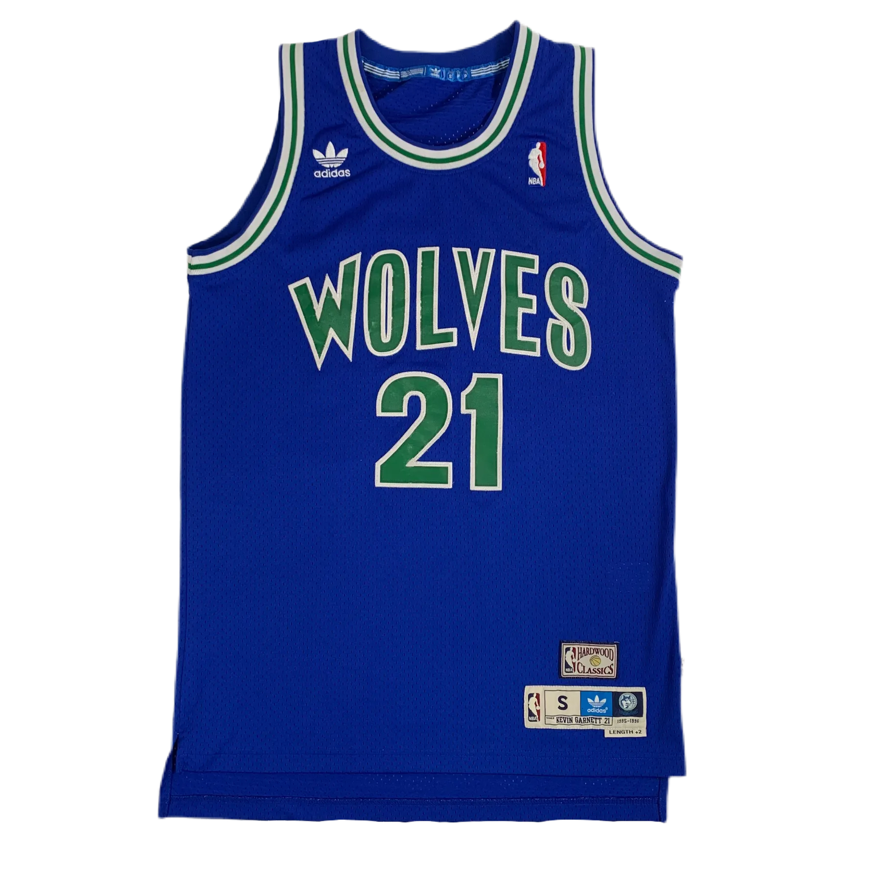 Vintage Minnesota Timberwolves "Kevin Garnett" Adidas Hardwood Classics Jersey