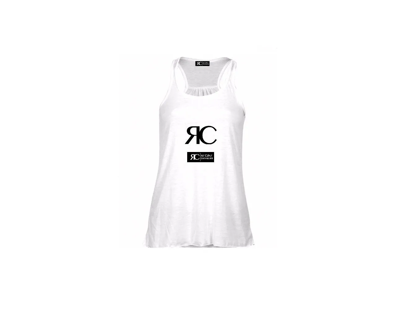 White Racerback Tank Top - RC