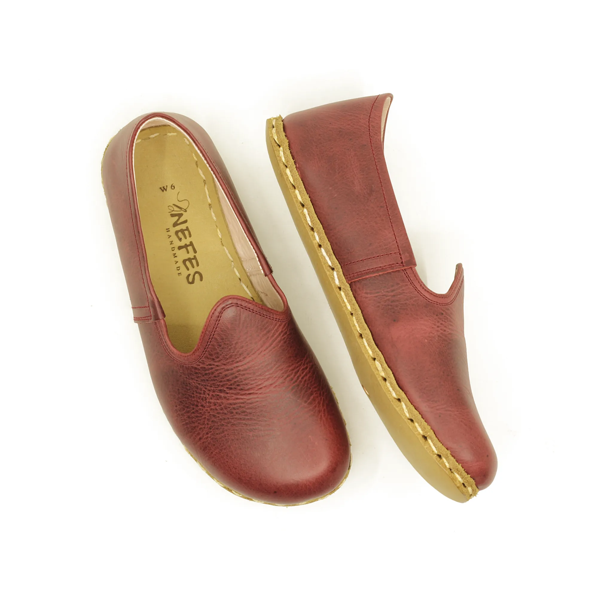 Women's Barefoot Grounding Shoes - Burgundy