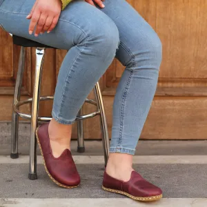 Women's Barefoot Grounding Shoes - Burgundy