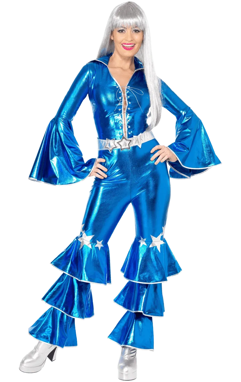 Womens Blue Dancing Queen Abba Costume