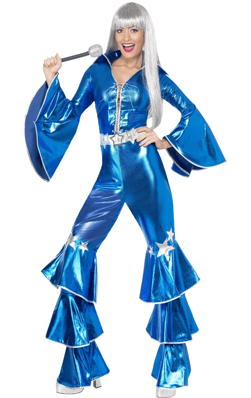 Womens Blue Dancing Queen Abba Costume