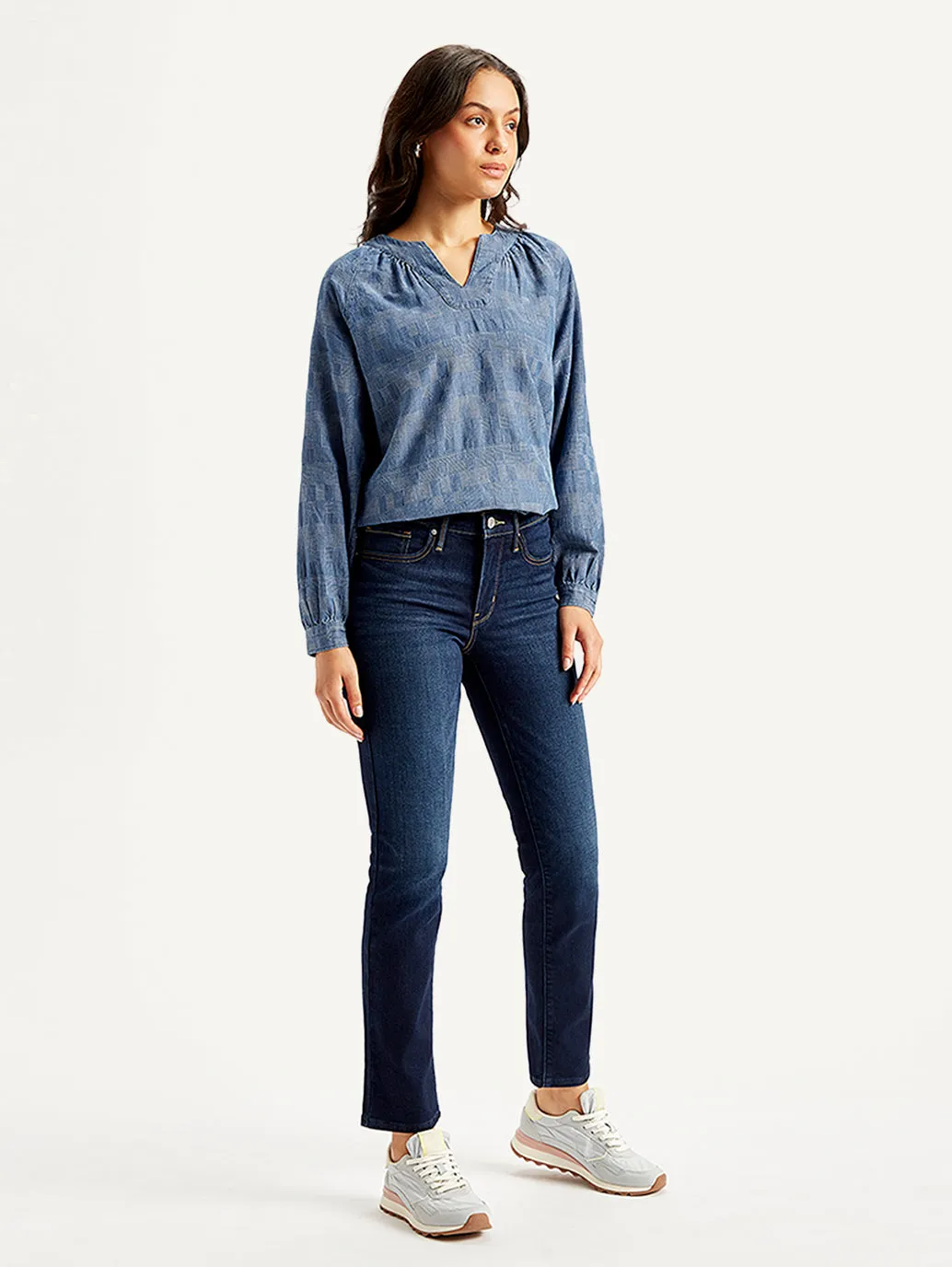 Women's Mid Rise 312 Slim Fit Navy Jeans