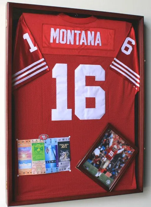 XL Jersey Display Case Cabinet Shadowbox