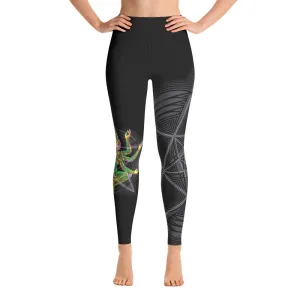 Yoga Leggings w/ Mantis print by Luke Brown