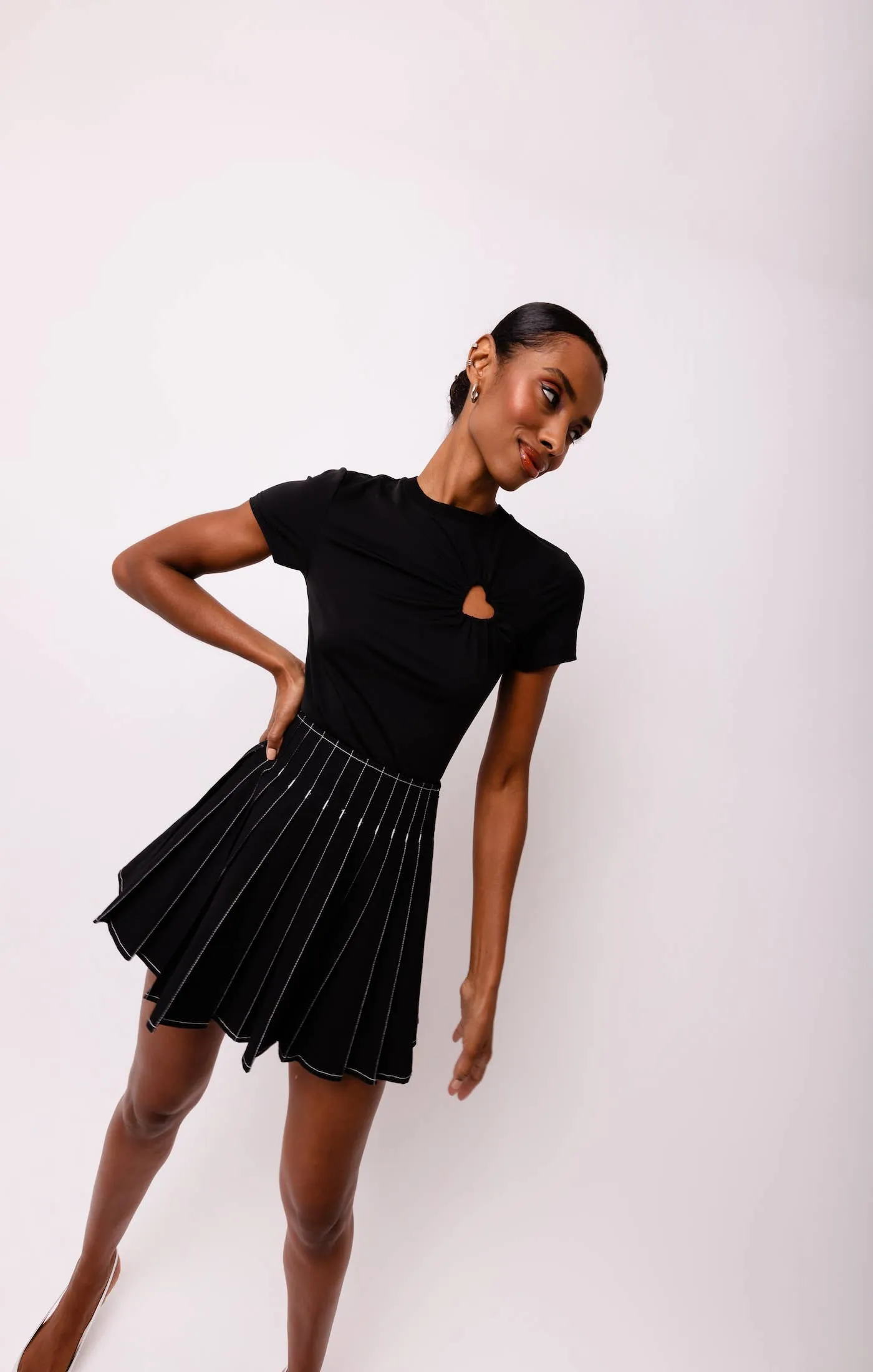 Ziggy Pleated Mini Skirt